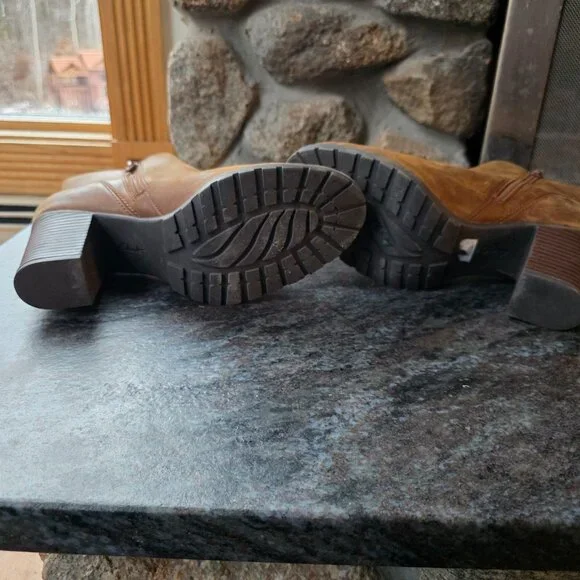 NWOT Verona Trish Brown Leather Boots Size 8.5 - Picture 6 of 14